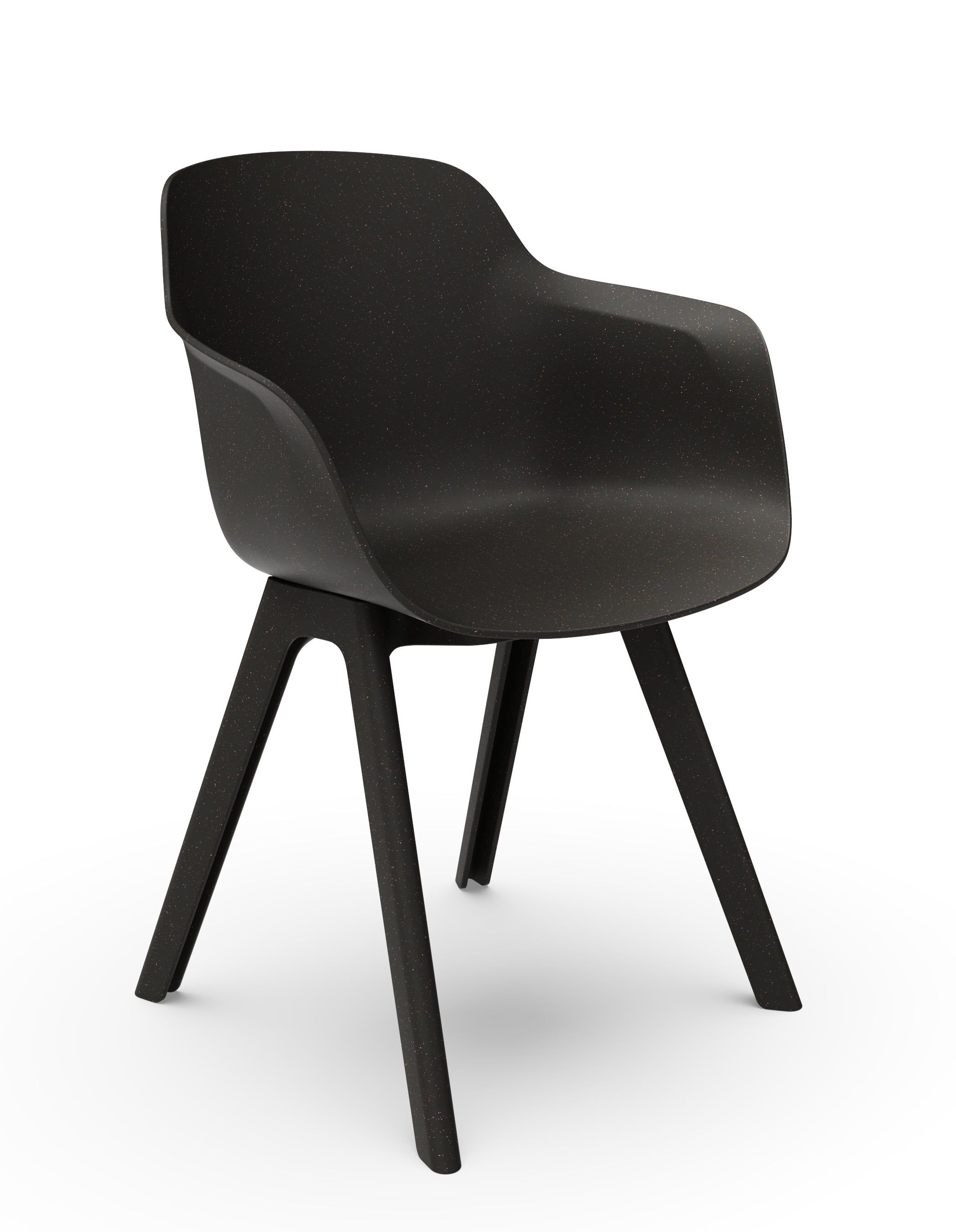 Cici Tub Chair with Plastic 4 Leg Base