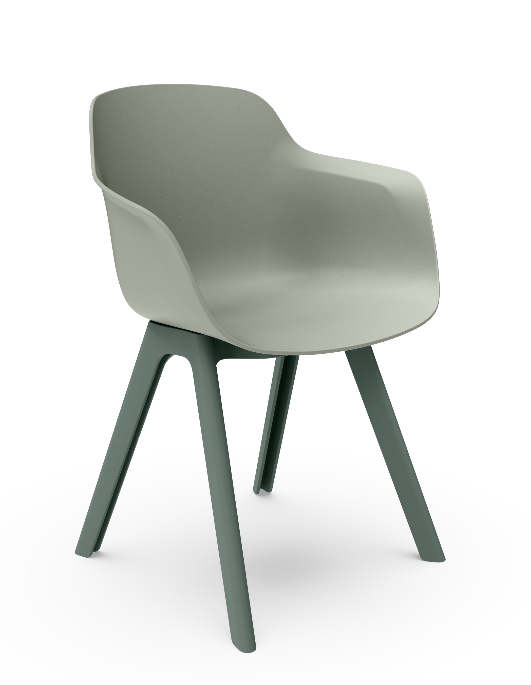 Cici Tub Chair with Plastic 4 Leg Base