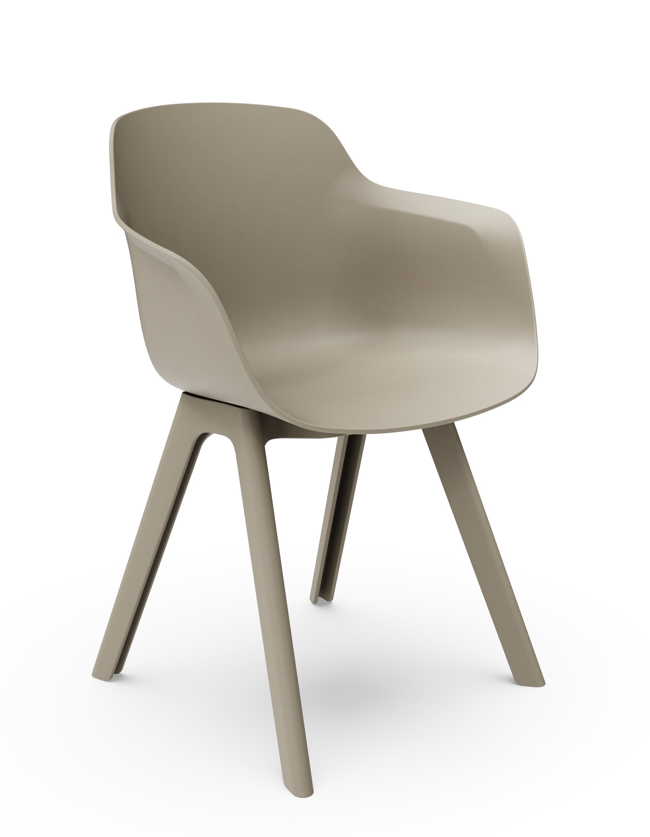 Cici Tub Chair with Plastic 4 Leg Base