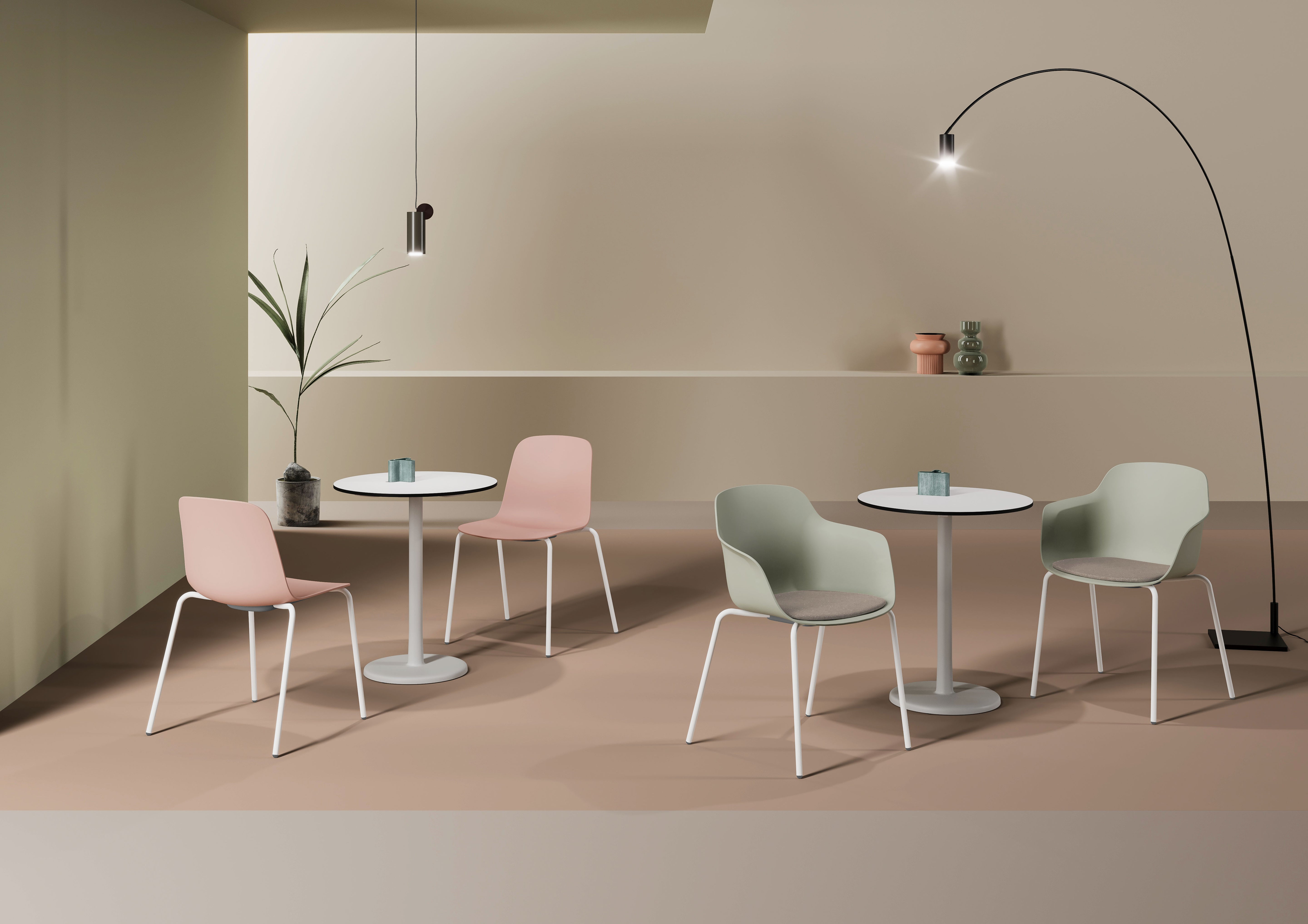 Cici Tub Chair 4 Leg Metal Base